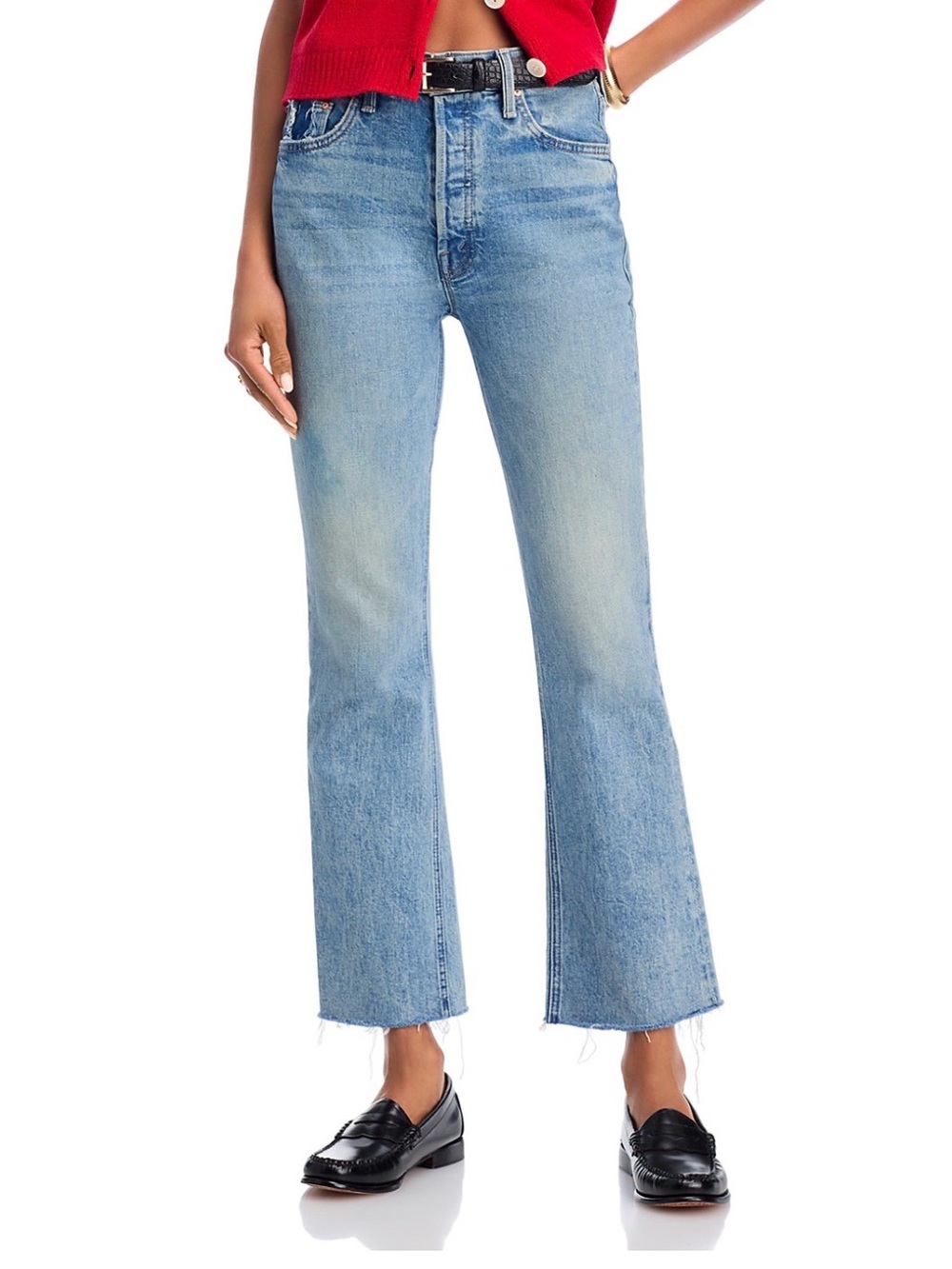 MOTHER The Tripper Fray Jeans 25 Hustle Left In The Dust